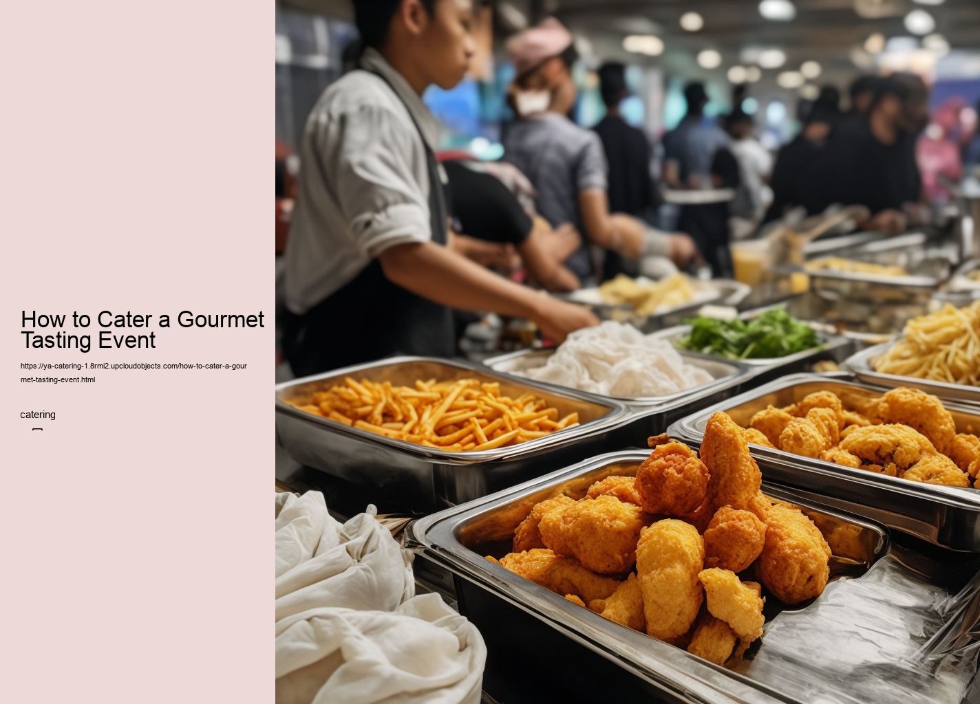 How to Cater a Gourmet Tasting Event