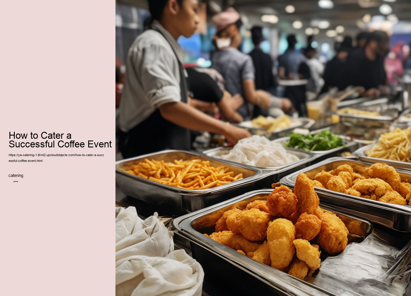 How to Cater a Successful Coffee Event